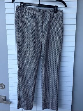 Candie's Black and White Geometric Pattern Chinos